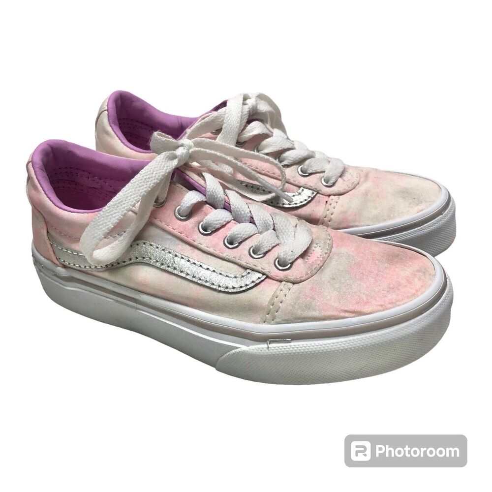 Vans Tie Dye Sneakers Youth Missy Sz 13 Lace Up Shoes Off The Wall
